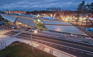 stainless steel cladding / matte / cassette / large format