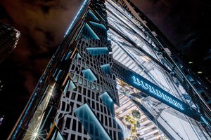 structural glass curtain wall / stainless steel / decorative