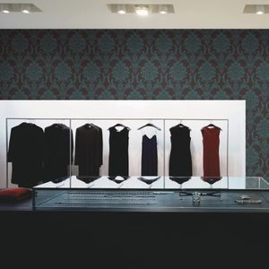 PVC wallcovering / residential / printed / fabric look