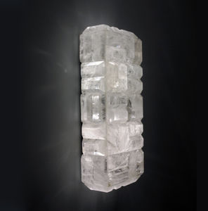 traditional wall light / crystal / LED / rectangular