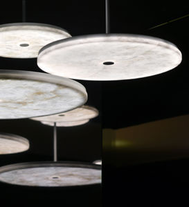 pendant lamp / contemporary / alabaster / solar