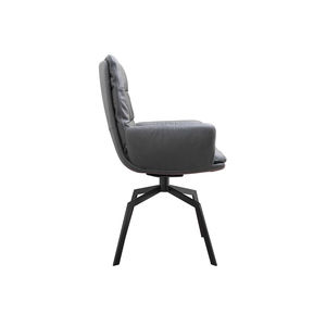 contemporary chair / with armrests / sled base / synthetic leather