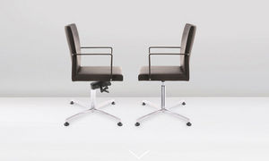 contemporary office chair / fabric / on casters / upholstered