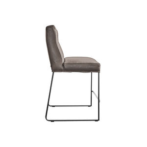 contemporary bar chair / metal / fabric / upholstered