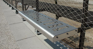 garden fence / wire mesh / with bars / metal
