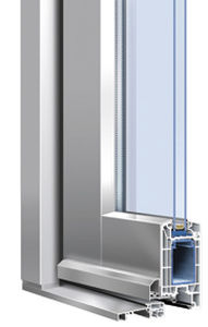 swing French door / aluminum / thermally-insulated