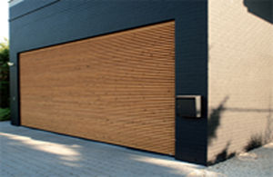 sectional garage doors / wooden / automatic