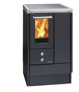 wood range cooker / traditional / enameled