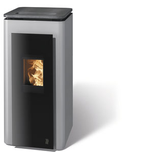 pellet heating stove / wood pellet / contemporary / granite