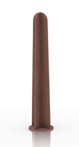 security bollard / COR-TEN® steel / high