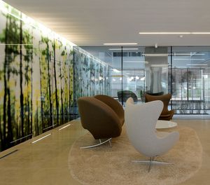 glass facade panel / for interior fittings / for partition walls / building