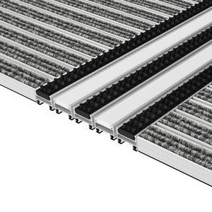entrance mat for public buildings / aluminum / dust control / with profiles