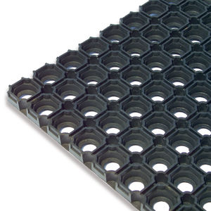 entrance mat for public buildings / rubber / custom / ring
