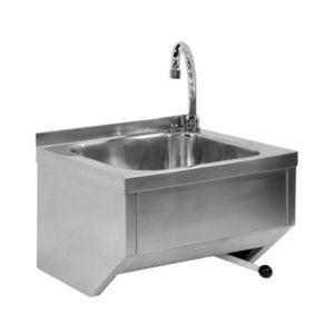 single-bowl kitchen sink / stainless steel / commercial