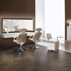 contemporary dressing table / wall-mounted / commercial / backlit