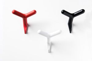 floor coat rack / wall-mounted / contemporary / metal