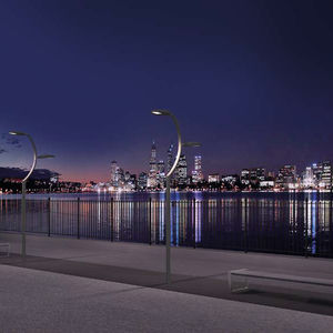urban lamppost / contemporary / cast aluminum / LED