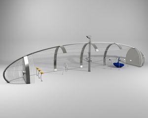metal play structure / for playgrounds