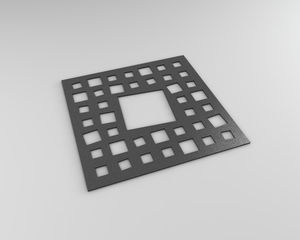 steel tree grate / square