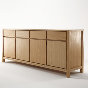 contemporary sideboard / oak / walnut / teak