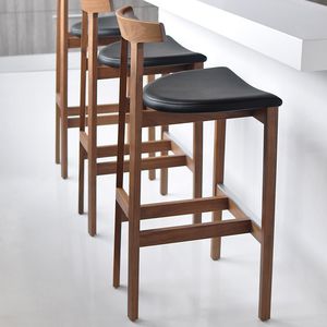 contemporary bar chair / fabric / oak / ash