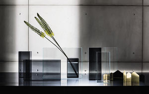 contemporary vase / glass