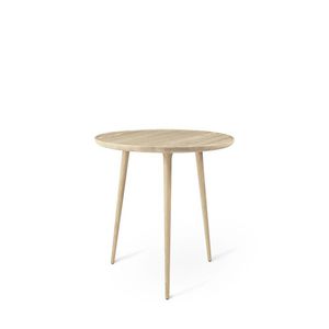 contemporary dining table / oak / round