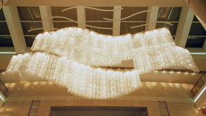 traditional chandelier / steel / halogen