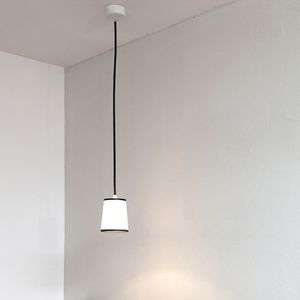 pendant lamp / contemporary / lacquered steel / fabric