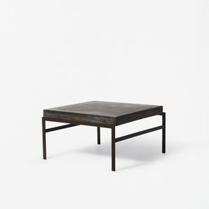 contemporary coffee table / wooden / painted metal / concrete