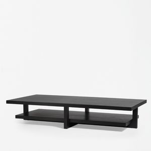 coffee table / contemporary / wooden / rectangular