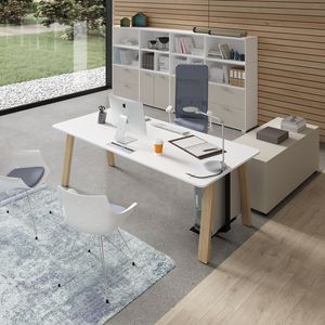 workstation desk / melamine / contemporary / commercial