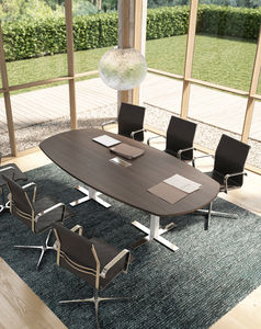 contemporary boardroom table / wooden