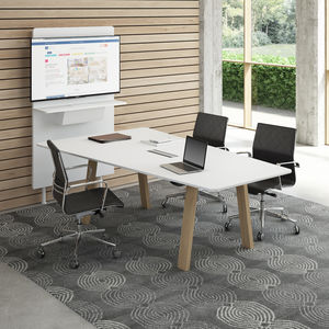 contemporary boardroom table / wooden / rectangular