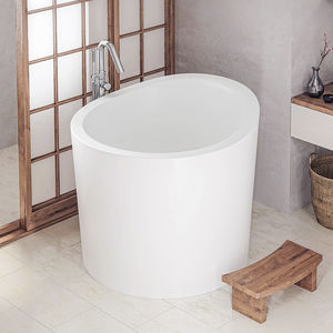 freestanding bathtub / round / Solid Surface / deep