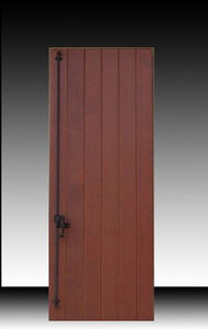 swing shutters / wooden / door / insulated