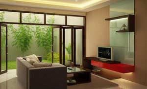 sliding and stacking patio door / wooden / double-glazed