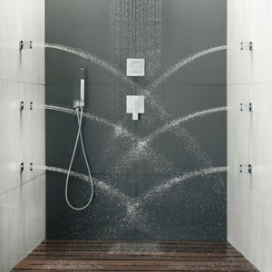 recessed wall shower set / contemporary / with hand shower