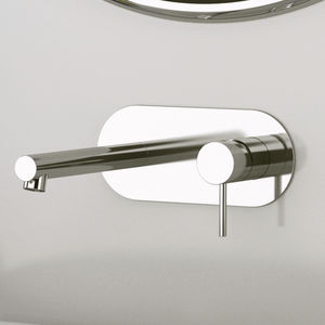 washbasin mixer tap / built-in / chrome-plated brass / bathroom