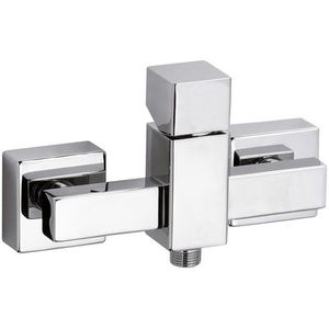 shower mixer tap / chromed metal / bathroom / 1-hole