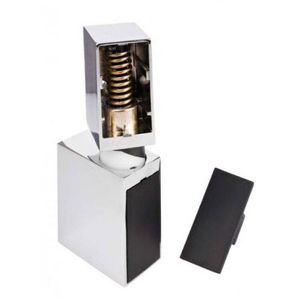 door hinge / chromed metal / enameled metal / spring