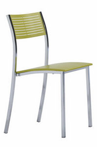 contemporary chair / metal / stackable