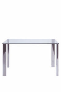contemporary table / glass / rectangular