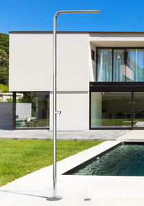 stainless steel outdoor shower