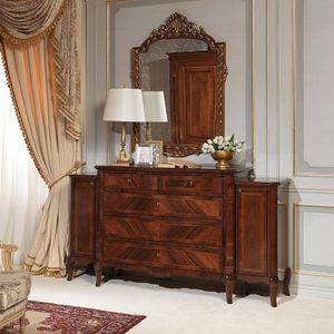 classic chest of drawers / wooden / brown