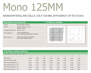 monocrystalline PV cell