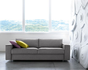 contemporary sofa / fabric / 2-seater / gray