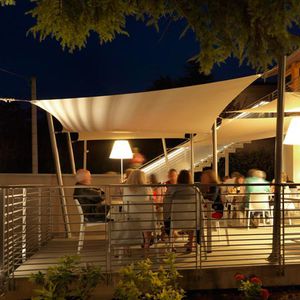 UV-resistant shade sail / commercial / rectangular