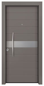 interior door / swing / aluminum / armored