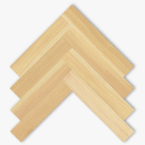 engineered parquet floor / glued / Douglas fir / natural oil finish